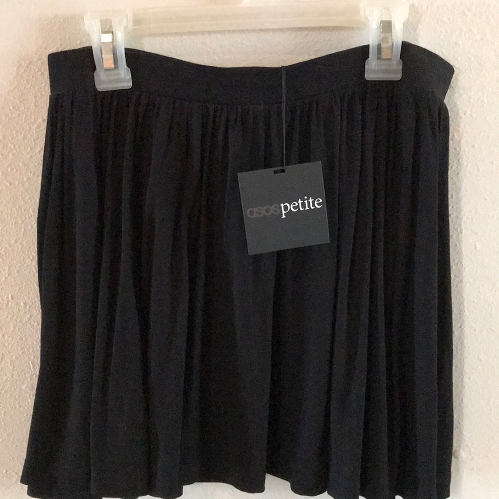 black skirt asos petite